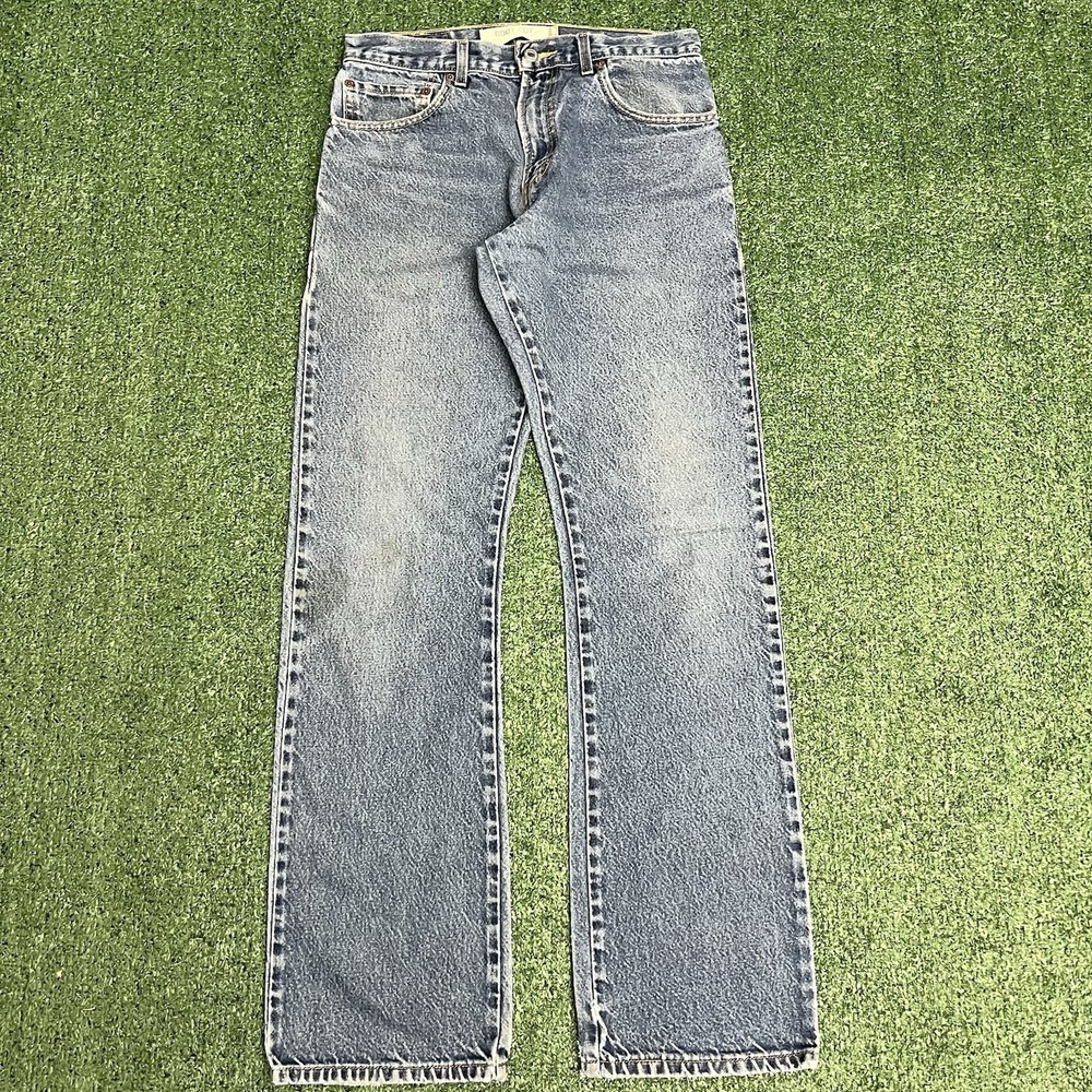 Vintage Y2K Levis 517 Bootcut Denim Jeans Light Wash Mens 31x34 Baggy Skater